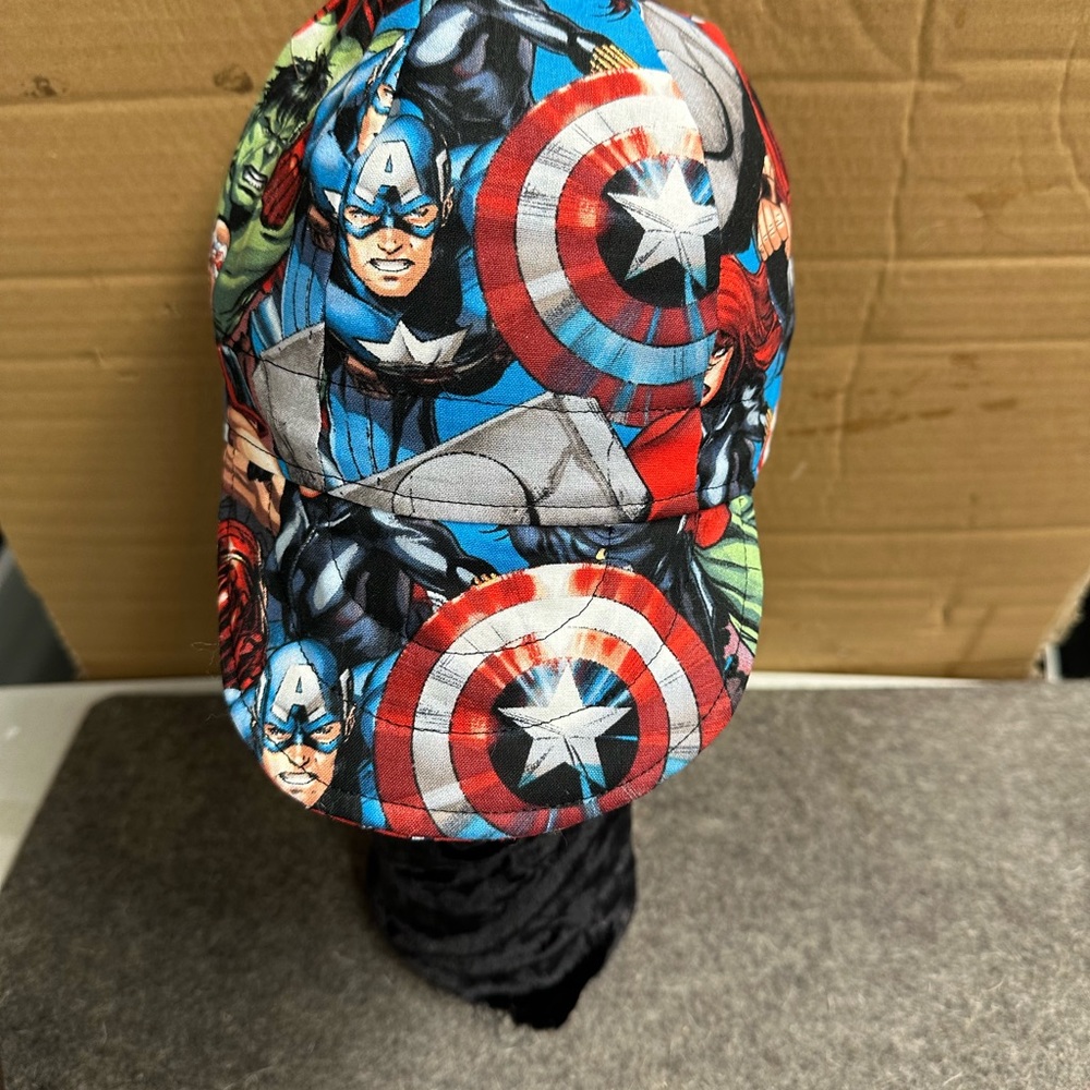 Welding Cap, reversible , 7 1/8 Captain America Marvel